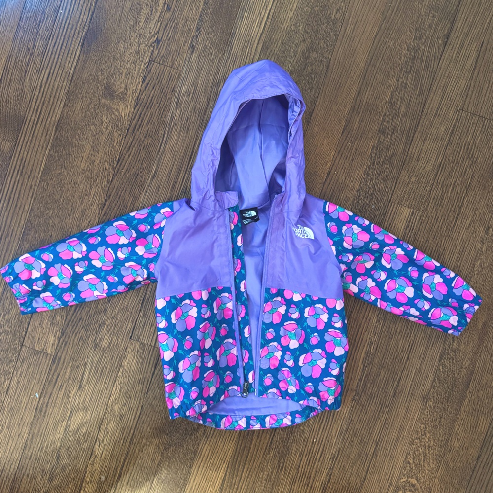 The North Face rain jacket 12-18 months